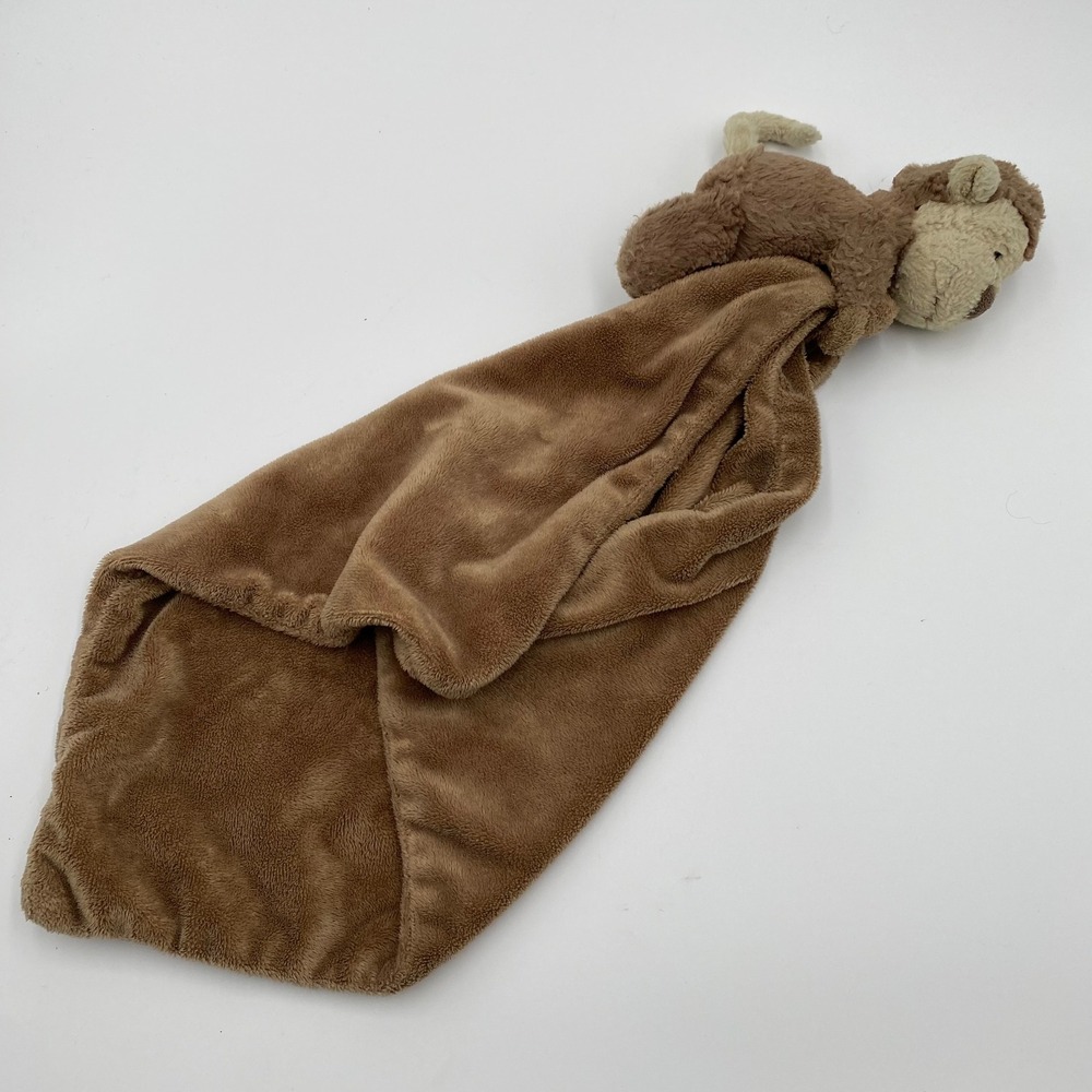 Jellycat London Brown Monkey‎ Lovey Plush Security Blanket 17" Toy Kids Baby
